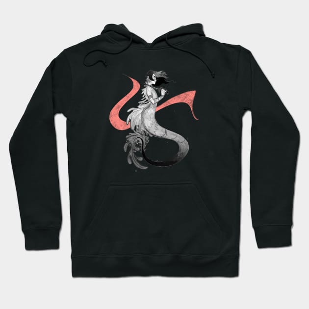 Fleeting - Mermaid Design Hoodie by oceanux